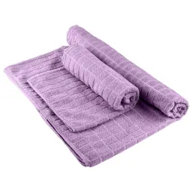 Ht-yoga-v WAKEMAN Mat Towel Gym Set Violet