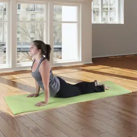 80-5136-GREEN WAKEMAN Fitness Foam Exercise Yoga Mat Roll Up #3