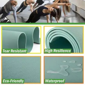 80-5224 WAKEMAN Yoga Mat Exercise Slip Workou #3