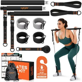 762716281066 WALITO Pilates Bar Resistance Bands Yoga Kit