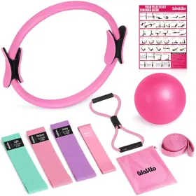 762849859859 WALITO Pilates Women Ring Set Magic Circle Kit