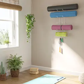 445038970940 WALLNITURE Guru Yoga Mat Holder Wall Mount Hooks #3