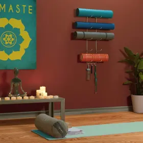 CHN787 WALLNITURE Guru Yoga Mat Holder Wall Mount Hooks Strap #2