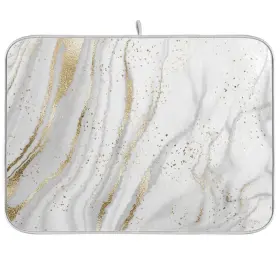 G301054940 WAMIKA Marble Dish Drying Mat Kitchen Counter Gary