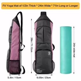 300844067987 WARRIOR2 Yoga Mat Bag Carrier Gym Holder #2