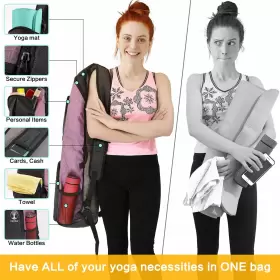 300844067987 WARRIOR2 Yoga Mat Bag Carrier Gym Holder #3