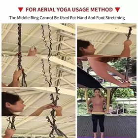 TR22-J8R WEBSUKA Aerial Yoga Hammock Daisy Chains Strap #3