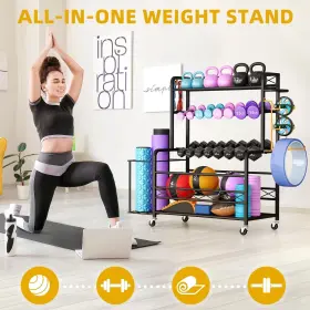 197839373488 WEDEALFU INC Moasis Yoga Mat Storage Dumbbell #2