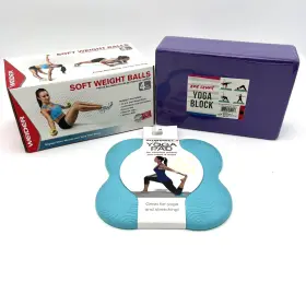 074345343030 WEIDER Balls Yoga Pad Block Fitness