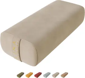 B0B3KY9QPN WELLBEING Yoga Bolster Pillow Luxurious Vegan Rest