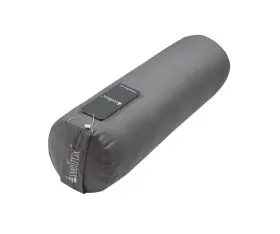 Rd-blstr-gry WELLROX Yoga Bolster Pillow Round Restorative