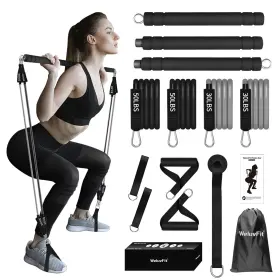631344707074 WELUVFIT Pilates Bar Resistance Multifunctional