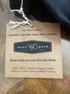 W818 WEST PATH Yoga Mat Holder Tote Bag Fair Trade #2