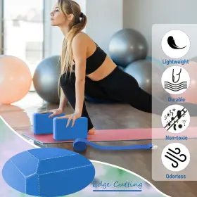 WETTARN-DBHD25E2 WETTARN Pack Yoga Block Strap Set Slip Wit #3