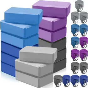 WETTARN-DBHD25E2 WETTARN Pack Yoga Block Strap Set Slip Wit