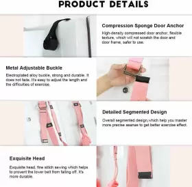 696629470234 XEMZ Yoga Fitness Stretching Strap Leg Stretcher #2