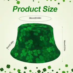 122651 XIHIRCD Tie Dye Clover Print Hat Double Reversible #3 122651 XIHIRCD Tie Dye Clover Print Hat Double Reversible #3