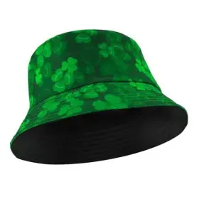 122651 XIHIRCD Tie Dye Clover Print Hat Double Reversible 122651 XIHIRCD Tie Dye Clover Print Hat Double Reversible