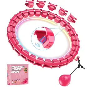 850082135127 XVCAS Hoop Hula Pilates Circles Rosy