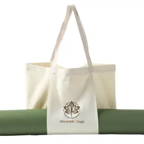 YOGA689 YAGIZAAI Canvas Tote Bag Yoga Mat Carrier Pocket