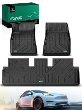 YHTFM10101 YHTAUTO Weather Floor Mats Tesla