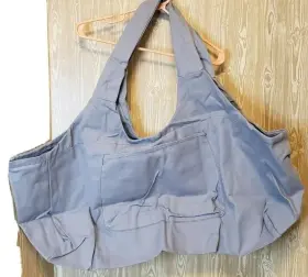 651137364772 YIJILI Canvas Bag Pockets Tote Yoga Beach Dance