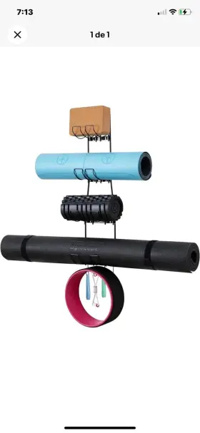 B0B6TT4G9Q YISEYRUO Yoga Mat Holder Wall Mount Storage Rack