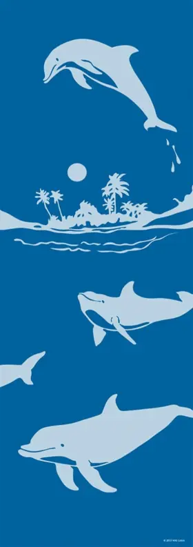 744110065220 YOGA AND FITNESS Yogi Dolphins Mat