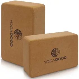YD003 YOGA DOOD Eco Cork Blocks Pack Enhanced Stability