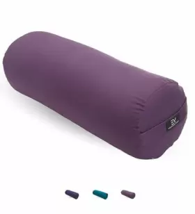8142083-0001 YOGA EVERYDAY Bolster Meditation Pillow Plum
