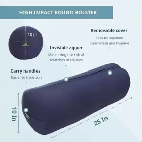 8142083-0004 YOGA EVERYDAY Bolster Meditation Pillow High #3