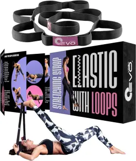 638317890061 YOGA EVO Stretching Strap Loops Physical Therapy