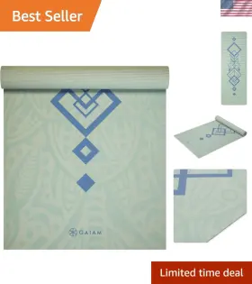018713658555 YOGA MAT Print Slip Exercise Fitness Pilate