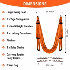 061005020047 YOGA SWING PRO Aerial Hammock Anti Gravity Kit #2 061005020047 YOGA SWING PRO Aerial Hammock Anti Gravity Kit #2
