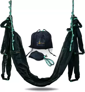 Yoga-swing-black YOGA SWING PRO Aerial Hammock Anti Gravity