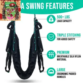 445023248283 YOGA SWING PRO Aerial Hammock Anti Gravity Sling #2