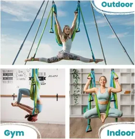 60240 YOGA TRAPEZE Aqua Lime #3 60240 YOGA TRAPEZE Aqua Lime #3