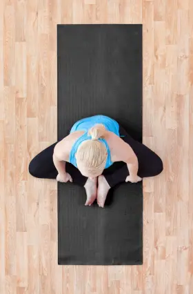 Y041MATBLA44 YOGAACCESSORIES Fba High Density Deluxe Slip Mat #3