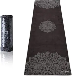 Yogadesignlab Ix-jqmr-2uxt Yoga Design Lab The Hot Towel Premium Non Medium Mandala Black