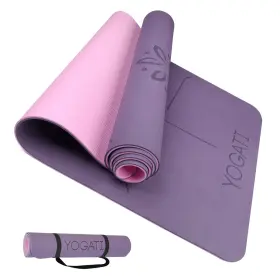 785614237515 YOGATI Yoga Mat Alignment Lines Exercise Strap