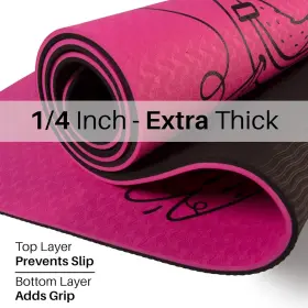 718569488756 YOGI JUNIOR Kids Yoga Mat Pvc Double Layered Tpe #3