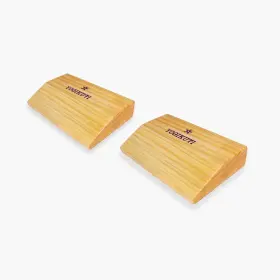 Yogikuti 313035373316 Mini Slanting Plank 2pc Wooden Yoga Wedges Iyengar Props Adjustable Inc