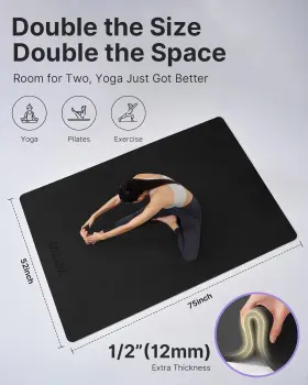 313054031020 YOTTOY Yoga Mat Tpe Slip Pilates Fi #2