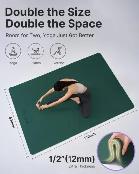 744759969101 YOTTOY Yoga Mat Tpe Slip Pilates #3