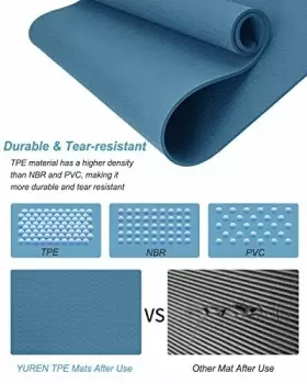 BLUE-007 YUREN Yoga Mat Slip Exercise Workout #2 BLUE-007 YUREN Yoga Mat Slip Exercise Workout #2