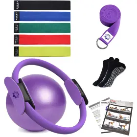 425511925574 YXILEE Pilates Ring Circle Set Workout Women Ban