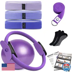 B0F2936SGM YXILEE Pilates Ring Circle Set Workout Women
