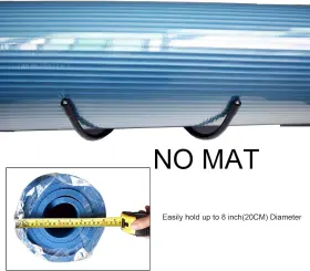 313093781788 YYST Yoga Mat Foam Rollers Wall Rack Storage #3