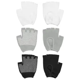 683007486895 ZAPLYTE Yoga Gloves Slip Fingerless Pilates