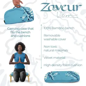 850056938204 ZAVEUR Meditation Bench Ergonomic Stool Pra #2